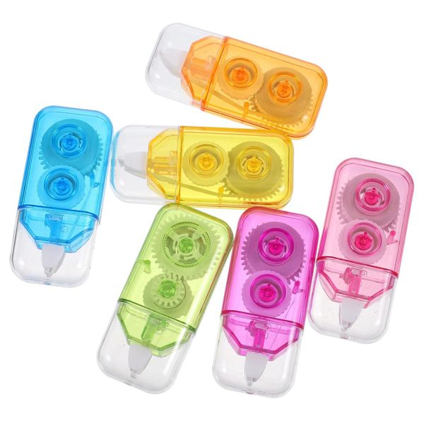 6pcs Tapes for Students Lightweight Stationery for Easy Corrections Cute
