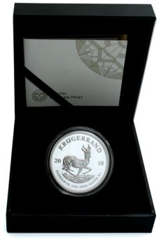 2018 Silver Proof Krugerrand in Box with certificate