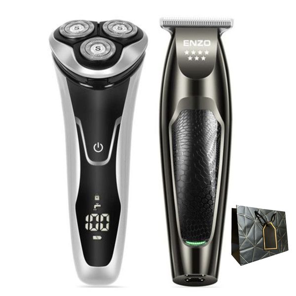 Enzo Professional Electric Hair Trimmer &amp; Beard Shaver/Razor Set &amp; Gift Bag