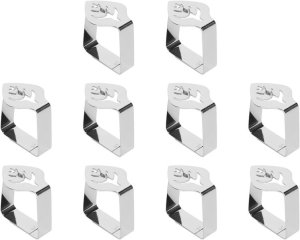Table Cloth Holder Clips 10 Pack Leaf-Patterned &amp; Reusable