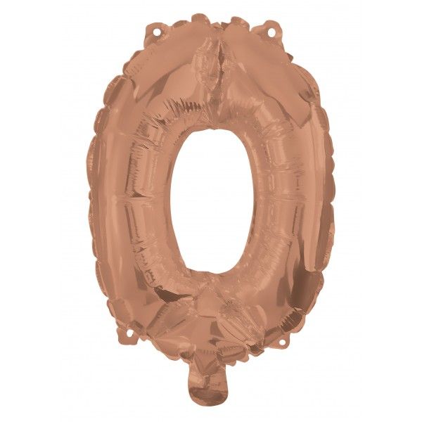37 Inch Air-Helium Rose Gold Foil Balloon 0