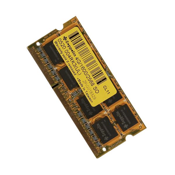 Zeppelin Laptop Memory DDR3 4GB PC1600 MHz 16IC 256MB x 8 Low Voltage
