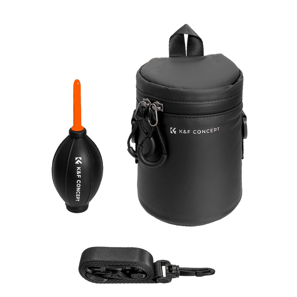 K&amp;F Camera Lens Pouch (Medium) Weatherproof with Blower Bulb | KF13.201