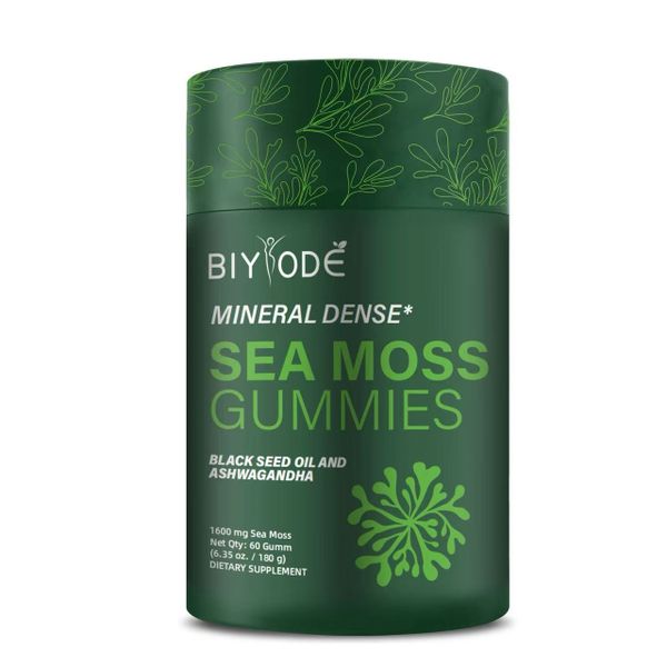 Biyode Seaweed 60 Gummies 1600 mg Seaweed Rich in minerals Black Seed Oil
