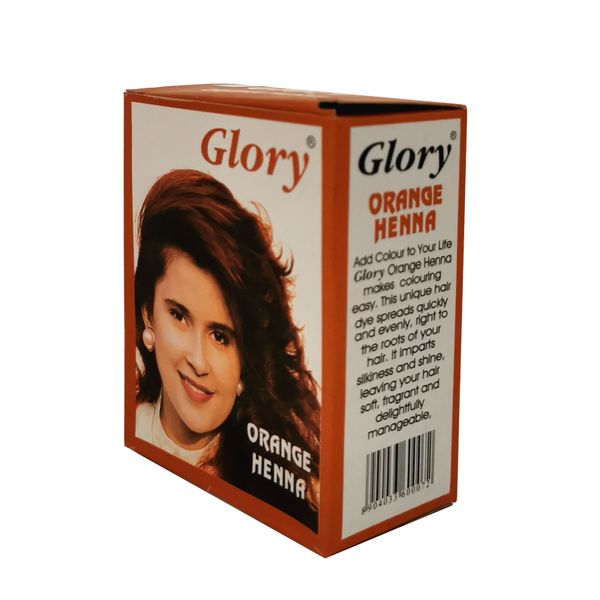 Glory Henna Hair Dye - Orange - 1 Box
