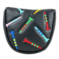 Magnetic Closure Golf Head Cover Portable Golf Putter Cover Black