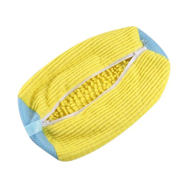 Hands-Free Washing Machine Shoe Bag - Yellow/Blue
