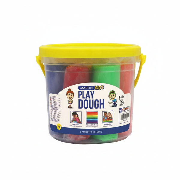 Marlin Kids 1kg Colorful Play Dough Bucket for Creative Fun