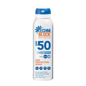Techniblock Sunscreen Aerosol Spray Active SPF50 150ml