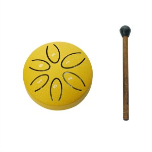 Rain Drum For Outside Steel Tongue Drum 6 Notes 3 Inches Gold