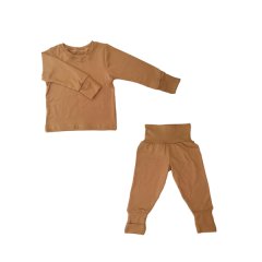 Baby/Toddler/Kids Pajamas - Foldover Cuffs - Stone