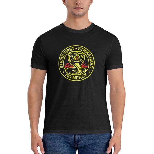 Cobra Kai Mens T-Shirts - Cotton Novelty Short Sleeve Crew Neck T Shirts