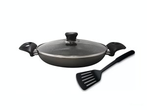 Global Aluminium Non-Stick Skillet with Free Spatula