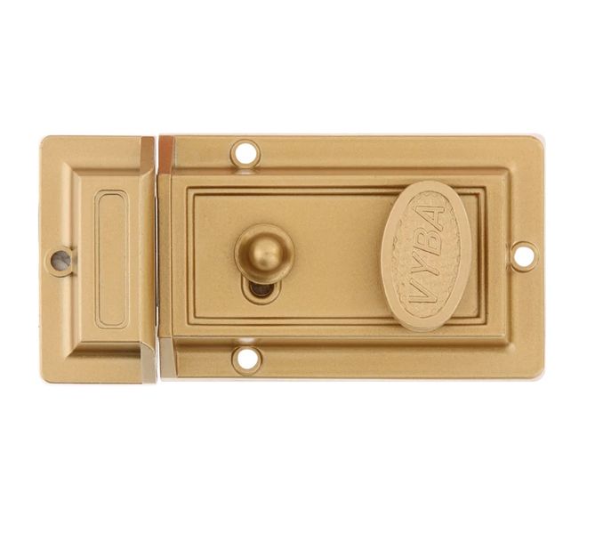Quality Brass Rim Night Latch for Wooden Door Lock Skelm with 3 Keys