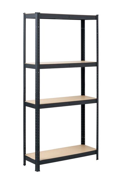 FINERY- 4 Layer Shelf Matt Black (Pack Of 2)