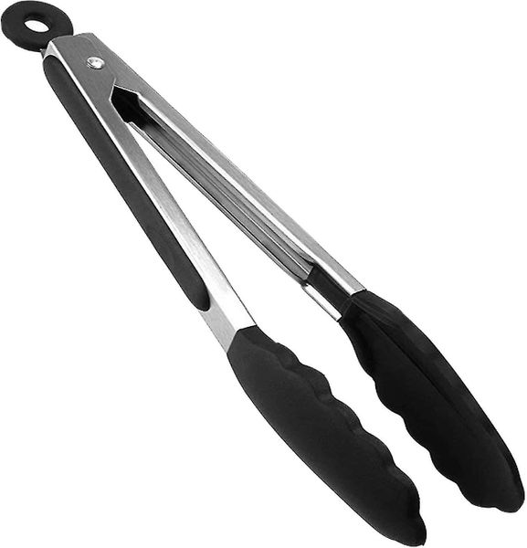 Nylon Tipped Stainless Steel Multipurpose Food Tongs 27cm