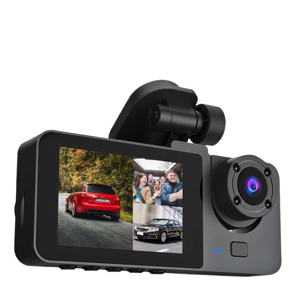 3 Channel Dash Cam, 1080P Dash Camera Front and Rear Inside