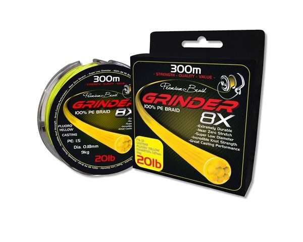 Grinder PE12 8x300m Casting Braid - Green (150LB)