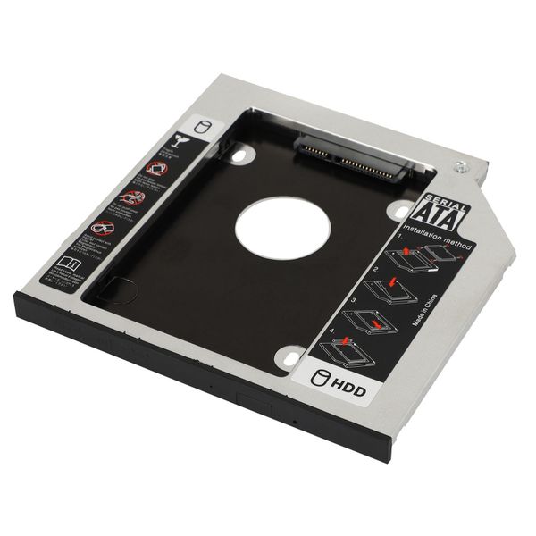 Hard Drive Caddy Tray 9.5mm Universal SATA 2nd HDD HD SSD Caddy