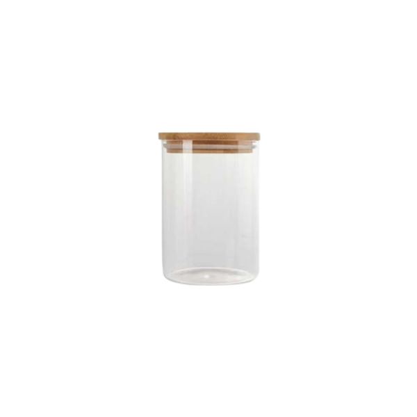 800ml Glass Storage Jar With Bamboo Lid SK-7016