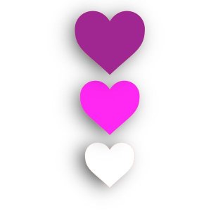 Vinyl Car Stickers 9 Hearts