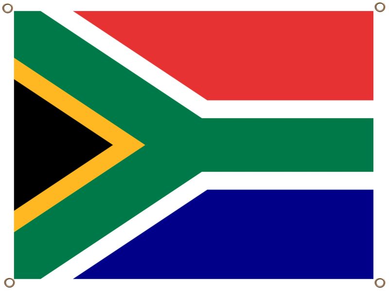 South African Flag Canvas Banner - 1.3m x 900mm