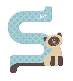 Sevi Wooden Letter S Siamese 10cm