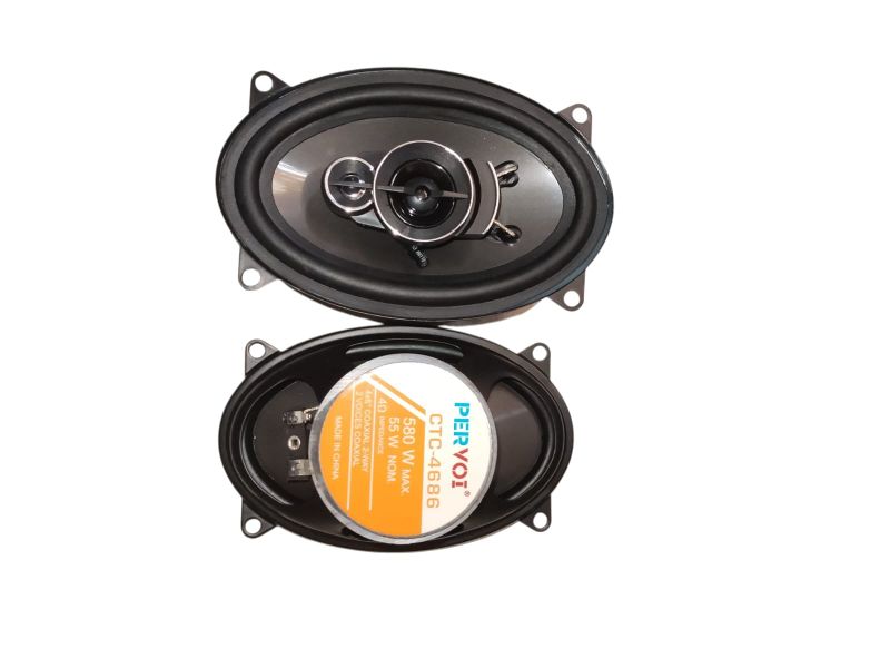 PERVOI CTC-4686 4x6 Inch Car Speakers - 580W Max, 55W RMS - Pair