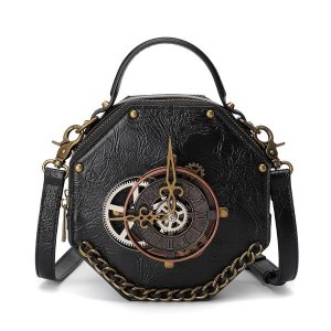 Women's Punk Industrial Vintage Shoulder Crossbody Handbag