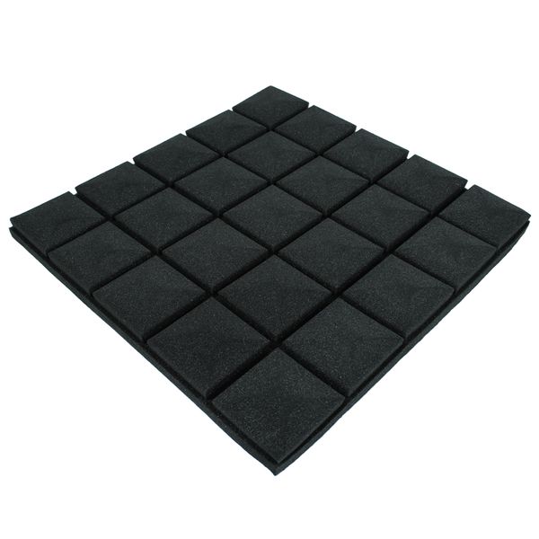 Mushroom Acoustic Foam Panels - Black - 50cm