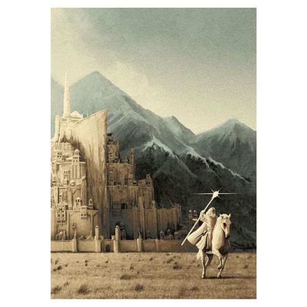 Gandalf Riding Out From Minas Tirith - A1 Poster