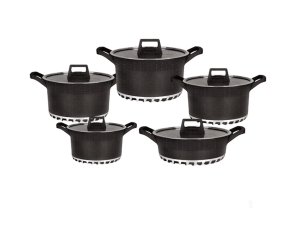 10 Piece Granite Non-Stick-Black