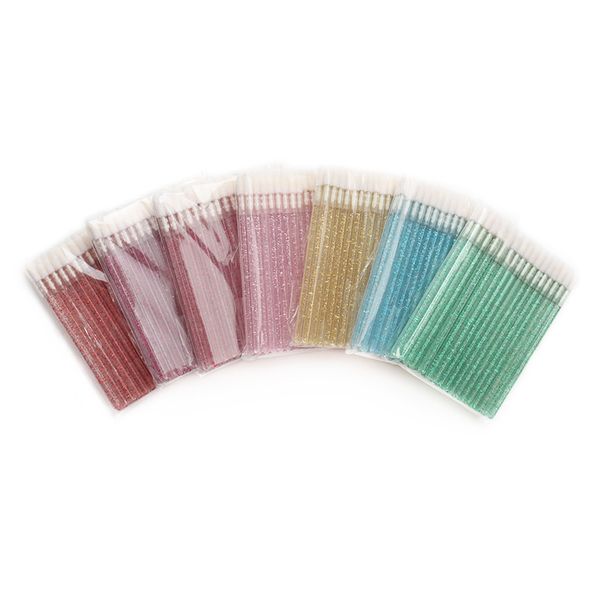 Plush Lip Gloss Brush Beauty Tool - 7 Packs