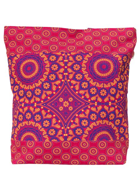 Luvsa LSIOM704 ShweShwe 100% Cotton Women's Shoulder Shopping Bag