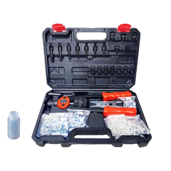 160 PCS Rivet Nut Tool Rivet Gun, Dual-function Professional Hand Nut Gun
