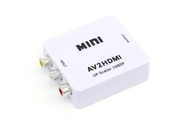 ZATECH Mini AV To HDMI Converter Adapter - RCA Cable to HDMI Splitter HDMI