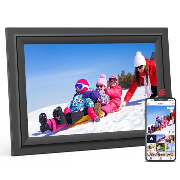10.1 Inch WiFi Digital Photo Frame Electronic, IPS Touch Screen, 16GB