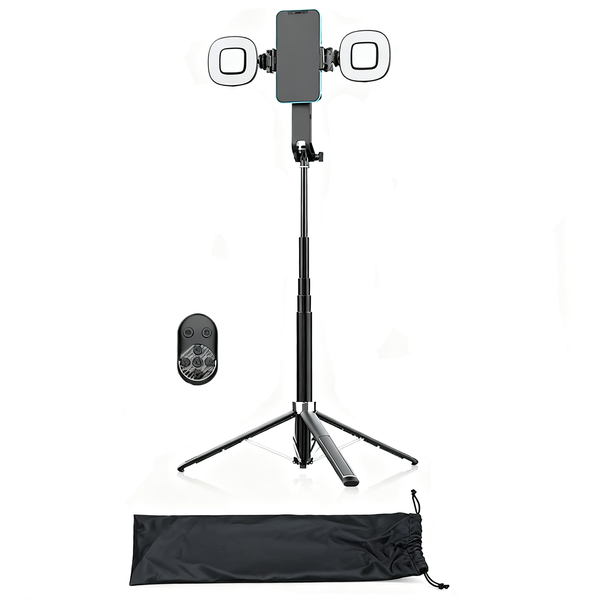 71" Auto Face Tracking Tripod With Dual LED Lights &amp; Bluetooth Remote