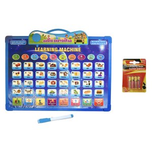 2-in-1 Interactive Educational Sound Learning &amp; Drawing Board + Batteries