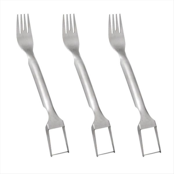 3 Pcs Stainless Steel Fruit Cutter Dual Head Fruit