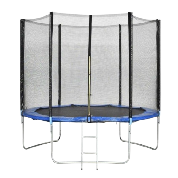 10ft Outdoor Trampoline with Protective Enclosure Net