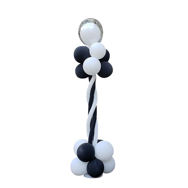 BubbleBean - Black &amp; White Entrance Balloon Kit - 14-Piece