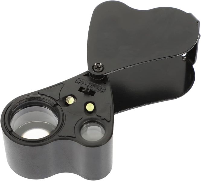 Led Jewelry Magnifier Magnification Portable Loupe Light for Cleaning