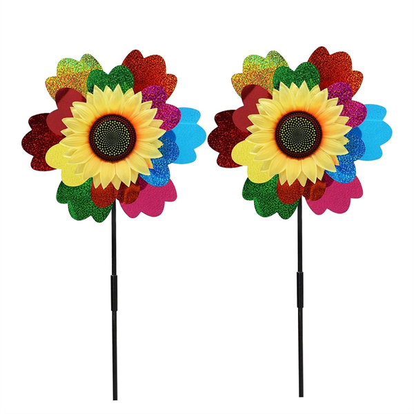 Multicolor Ponheels Glittery Wind Wheels Wind Spinner