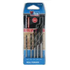 Drill Set Fox Wood Brad 3-8Mm 5Piece - 3 Pack