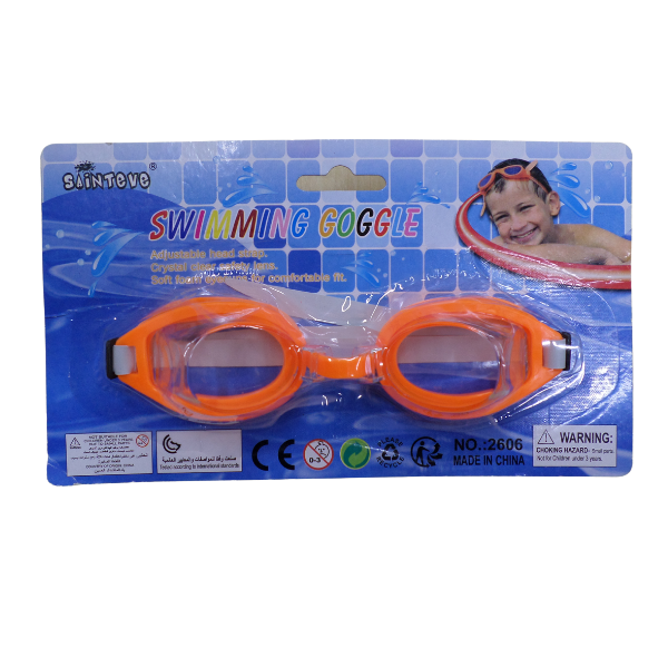 Kids Swimming Goggles - Blue - Orange