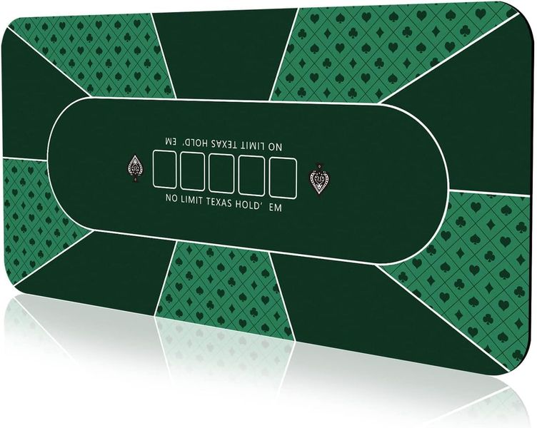 4-6 Players Texas Hold'em Poker Rubber Mat Poker
