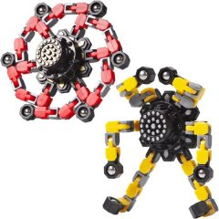 Transformable Fidget Spinners 2 Piece Stress Relief Sensory Toys