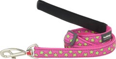 Red Dingo Design Lead - Stars Lime on Hot Pink - Hot Pink L