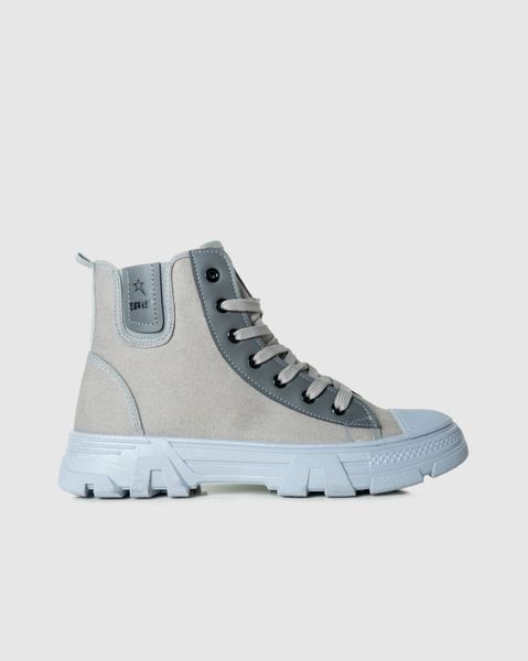 Soviet Ladies Raptor Grey Mono Short Heel Nylon Boot